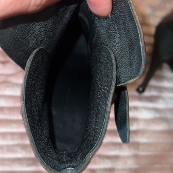 Balenciaga Ankle Boots, Black Round-Toes, Wrap-Around Straps, heels 4โ. EUC. - Picture 9 of 11